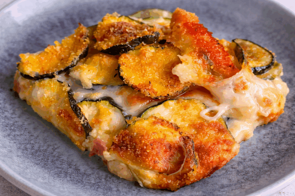 Per mio marito ho preparato questo sformato di zucchine sabbioso ieri sera, bello croccante e saporito e con solo 500 Kcal!