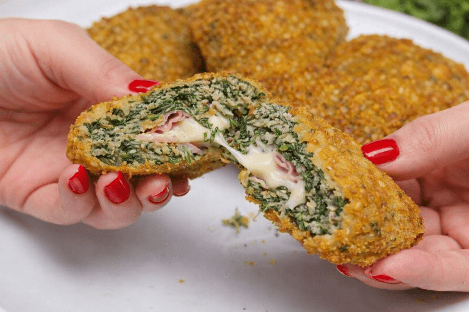 Panzerotti di carne e spinaci
