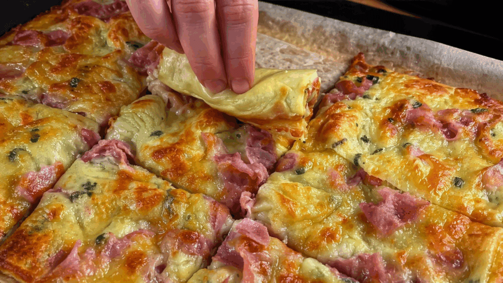 Se hai uova, formaggio e prosciutto, questa è una di quelle ricette furbe che ti risolvono pranzo e cena: è così saporito, morbido e bello da vedere