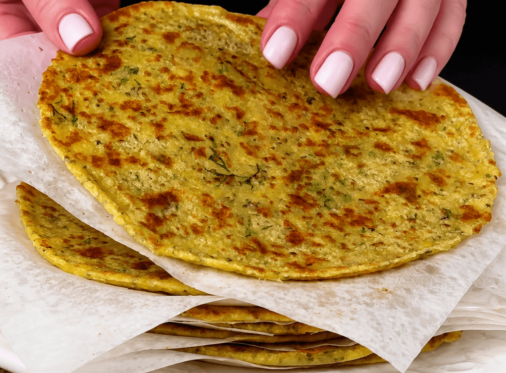Piadina di lenticchie e yogurt