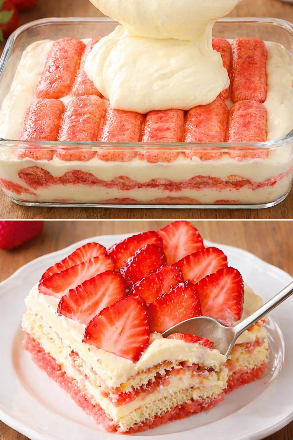 Tiramisù alle fragole light