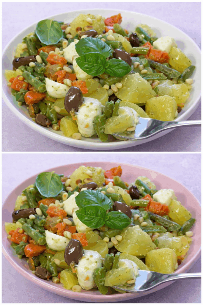 E’ iniziato il periodo delle mie insalate estive, questa è quella che preferisco di più: buona, leggera e fresca. Mangio solo questa e sto a posto!