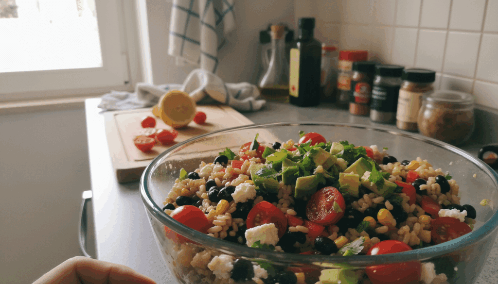 Insalata di riso light e salutare: la ricetta estiva povera di grassi