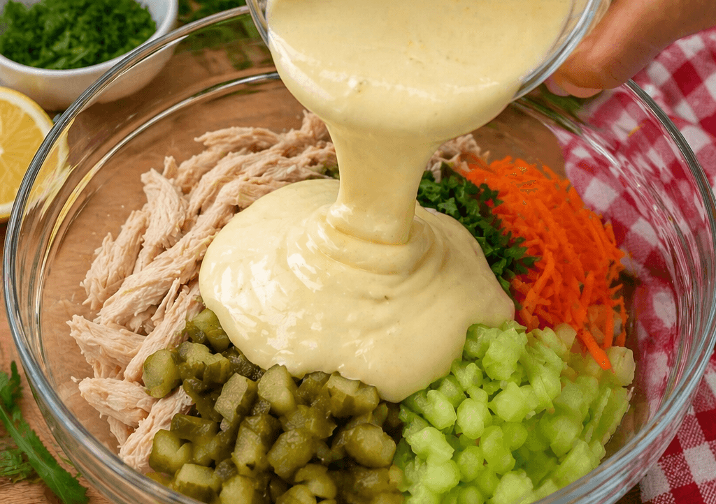 Insalata di pollo con maionese