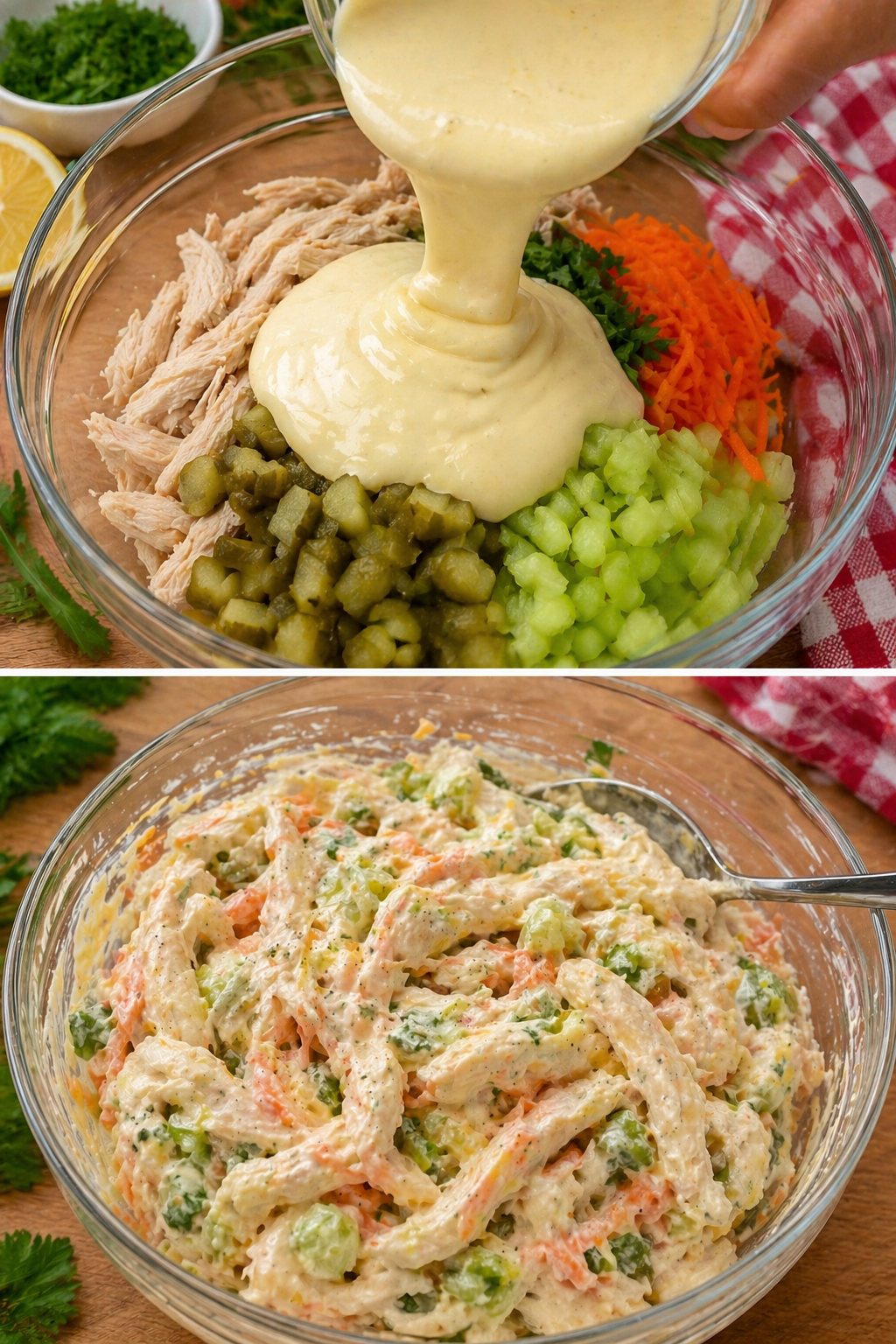 Insalata di pollo con maionese