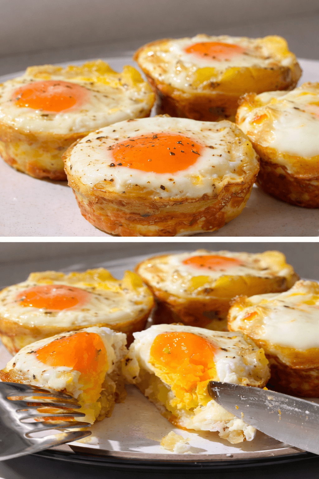 Muffin di patate e uova