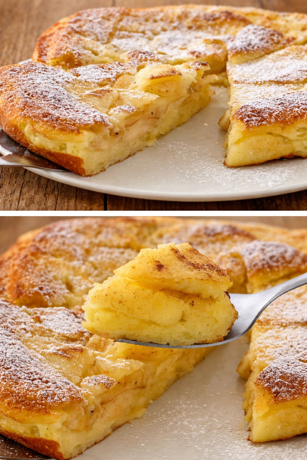 Frittata di mele in padella