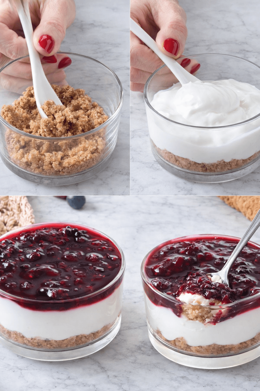 Cheesecake light ai frutti di bosco
