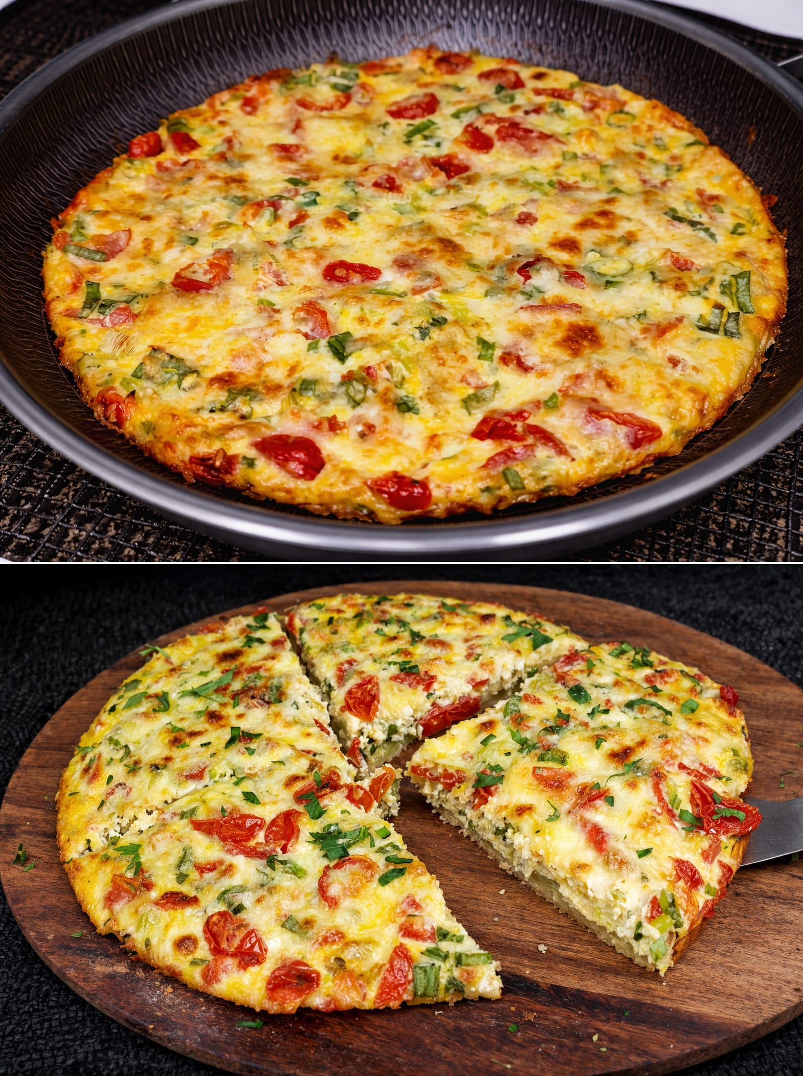 Frittata di patate e verdure