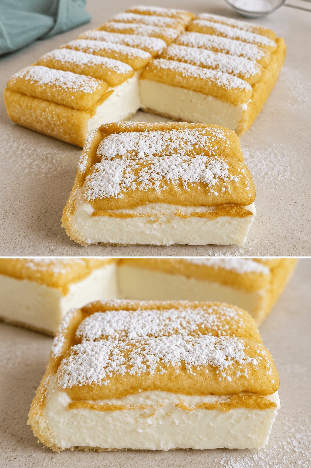 Torta fredda di pavesini e crema