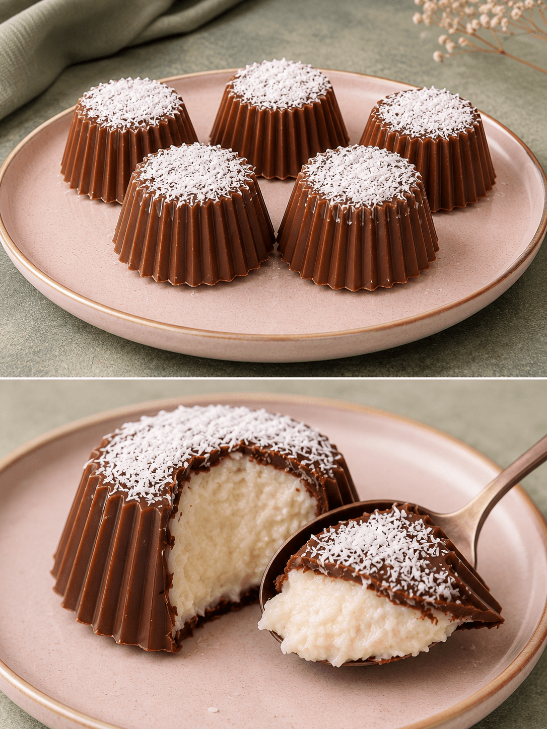 Dessert cocco e cioccolato