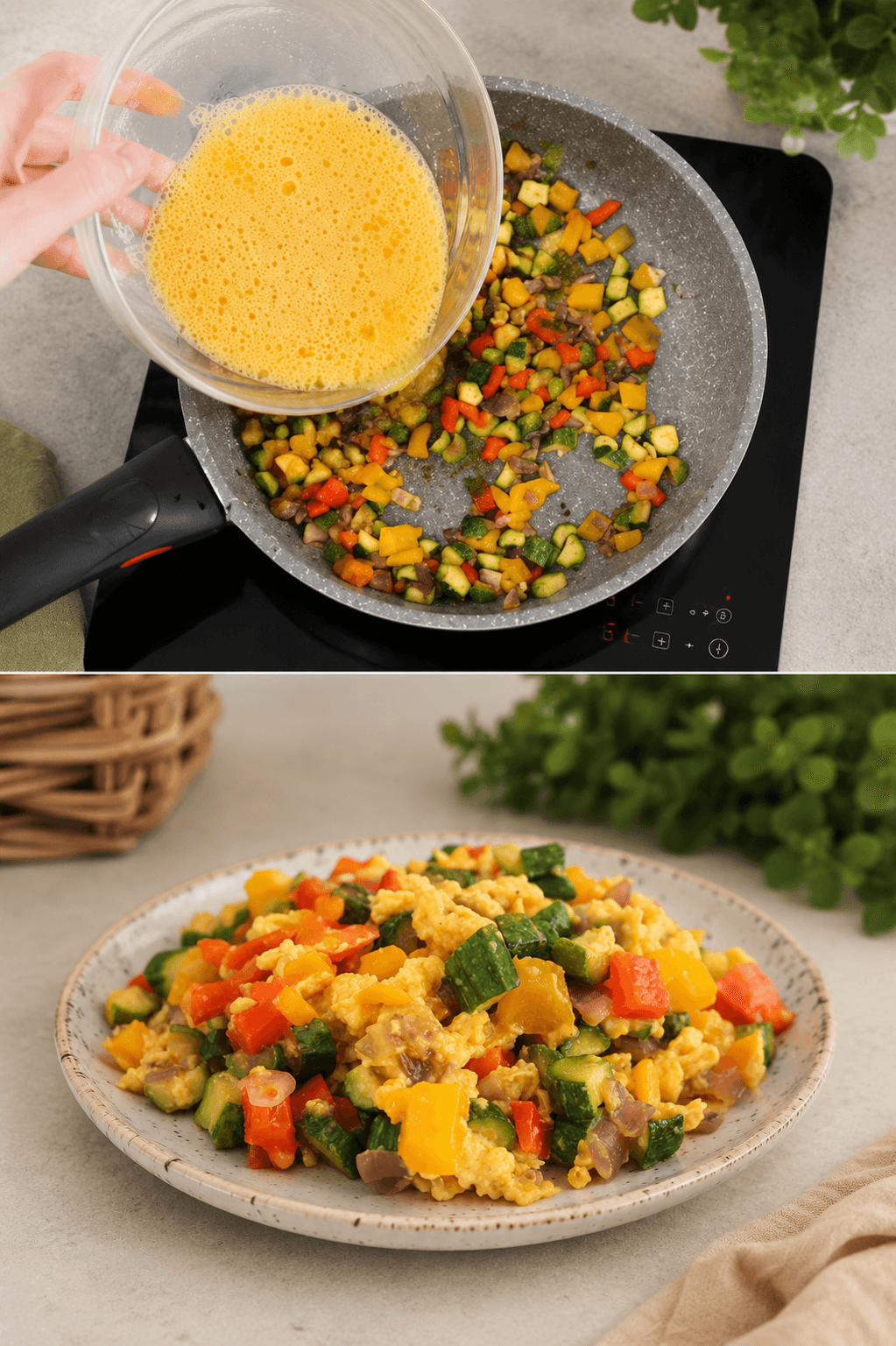 Uova e verdure