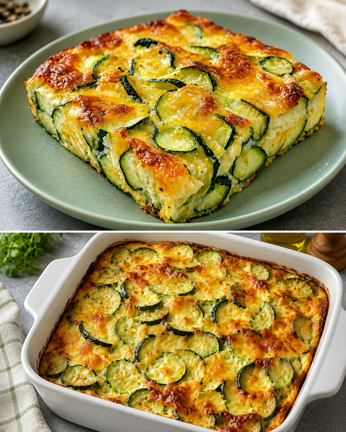 Torta salata di zucchine