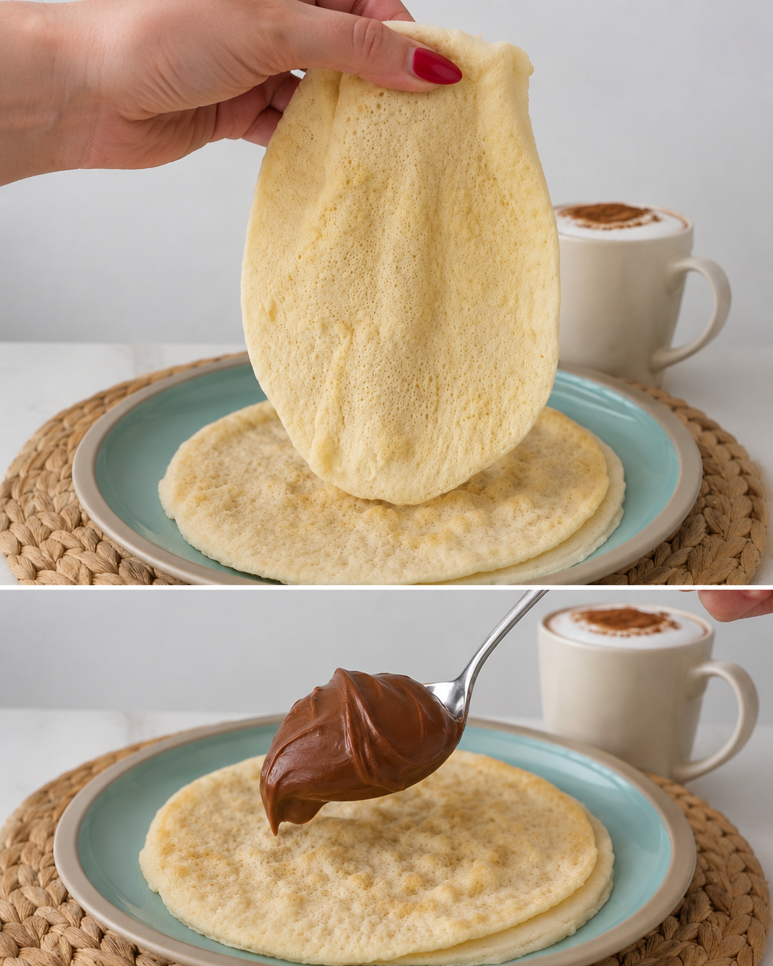 Crepes di albumi