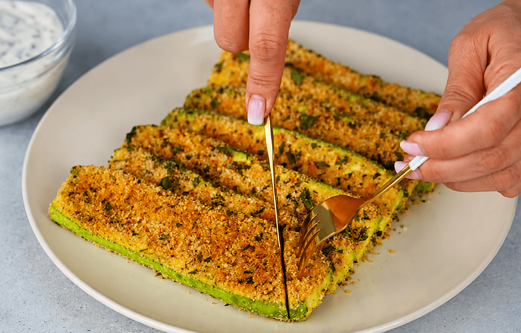 Zucchine croccanti al forno