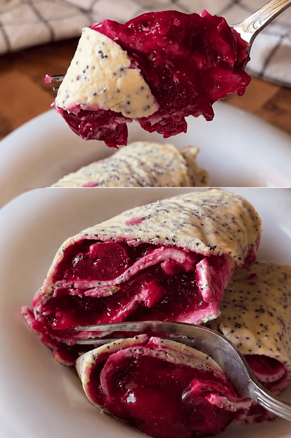 Rotolo dolce alle ciliegie