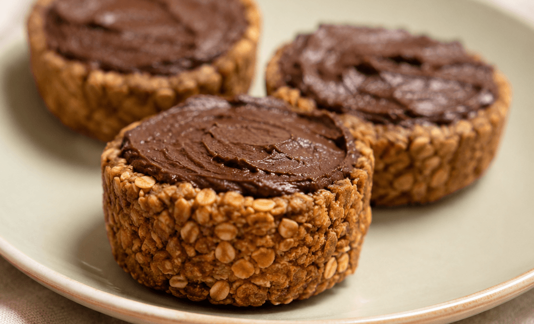Crostatine di avena e cioccolato