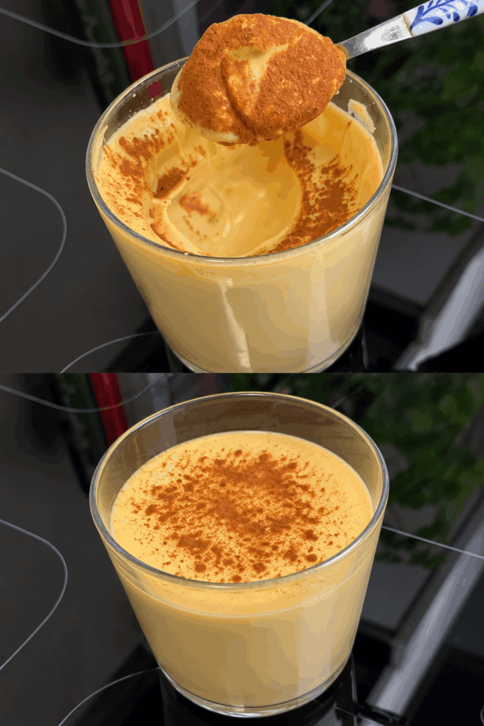 Mi ero stancata della solita crema caffè, così stavolta l’ho fatta proteica mettendo questo ingrediente: rimane sempre bella cremosa e golosa!