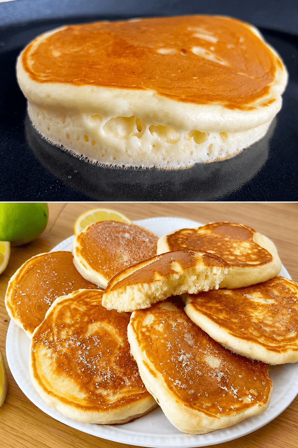 Pancake yogurt e limone