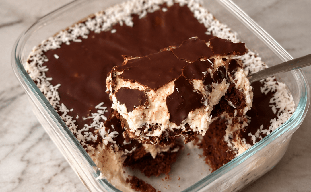 Dessert freddo cocco e cioccolato
