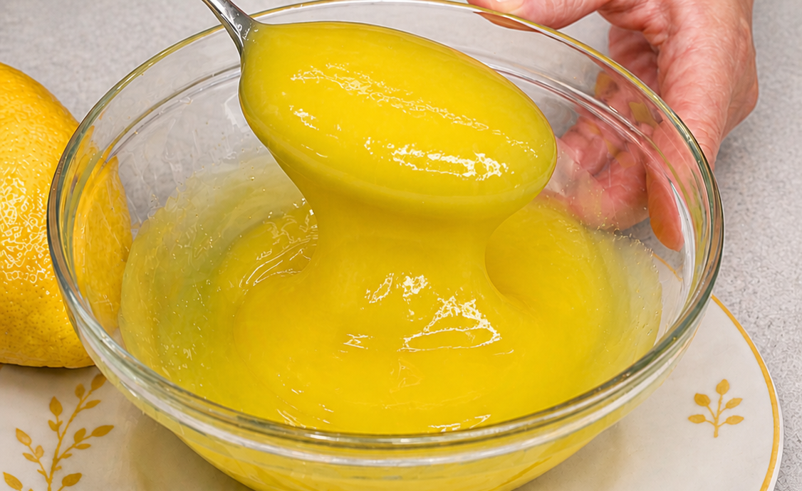 Crema al limone senza latte e uova