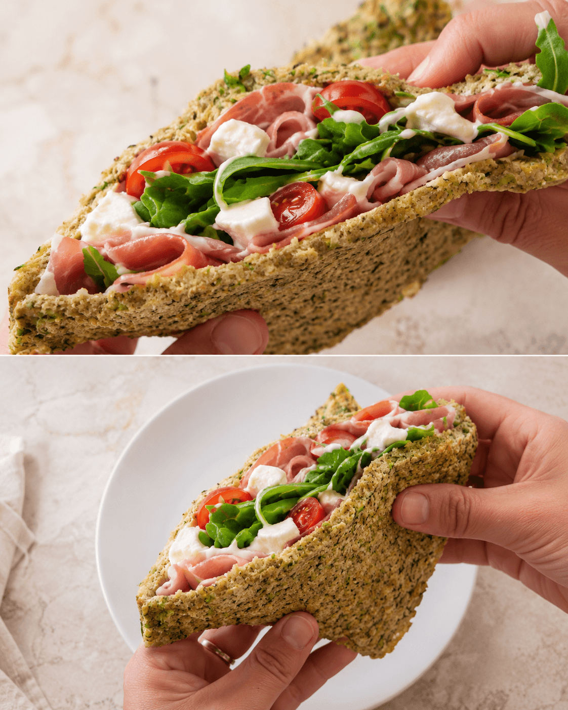 Piadina di avena e zucchine