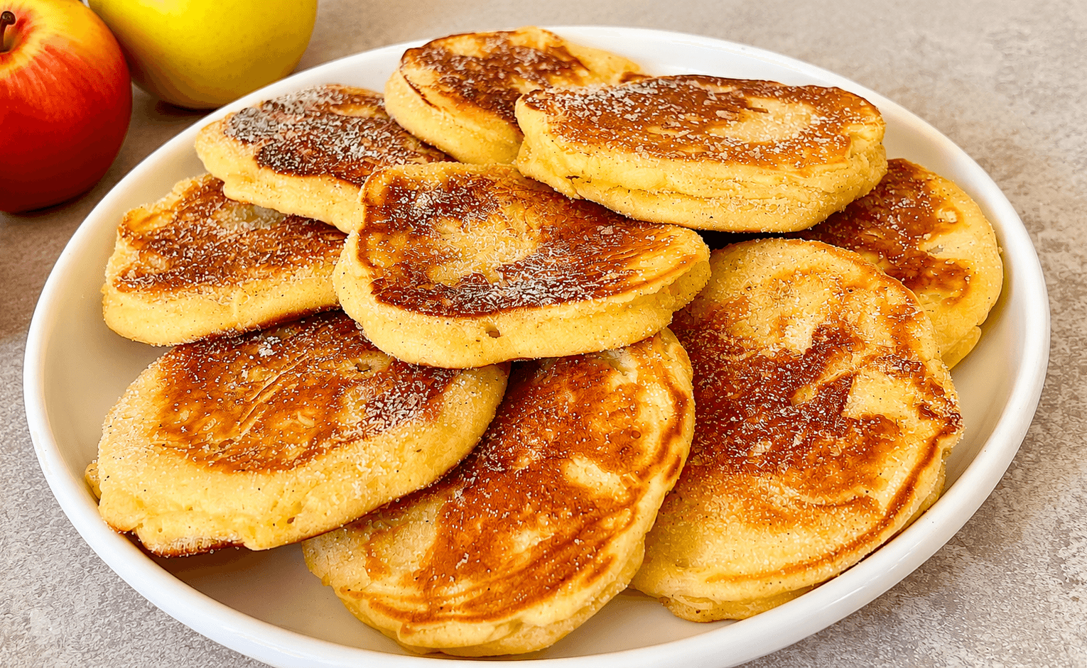 Pancake di mele e yogurt