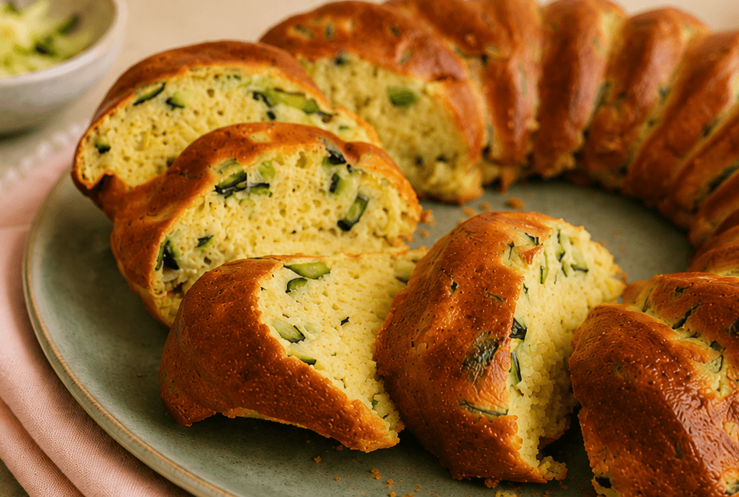 Ciambella salata zucchine e formaggio