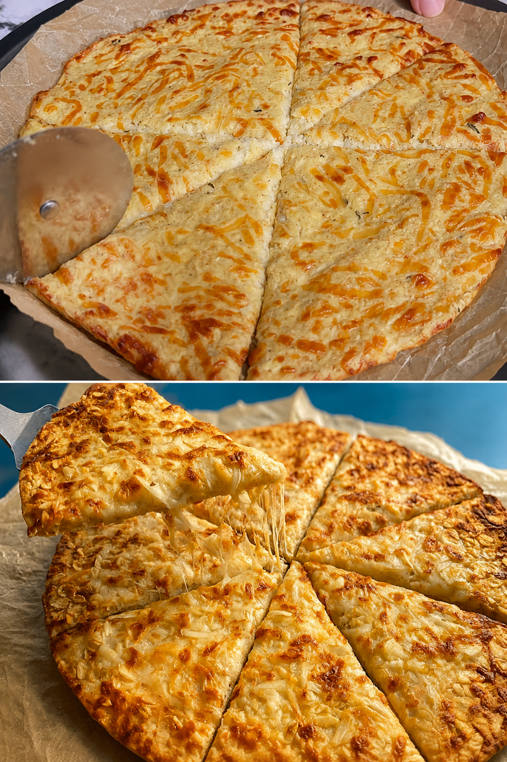 Focaccia di avena e formaggio