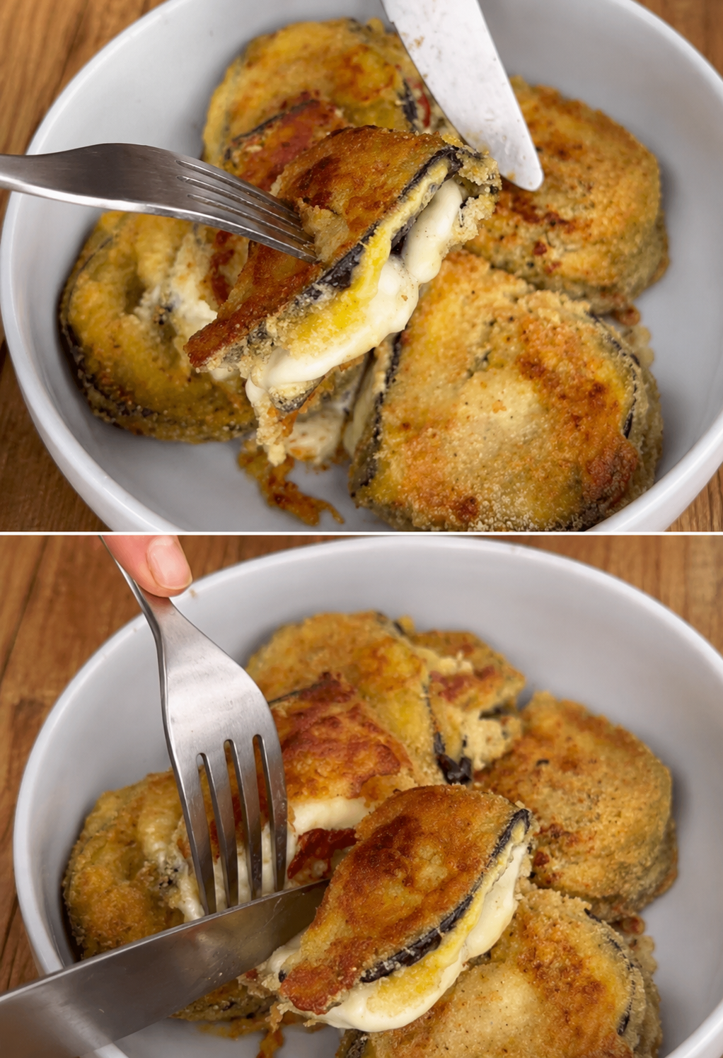 Cotolette di melanzane farcite