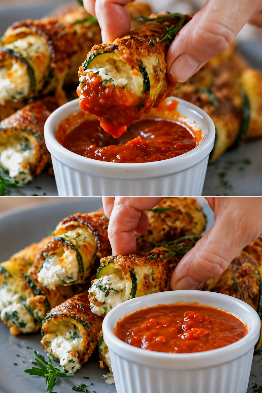 Rotolini di zucchine e ricotta