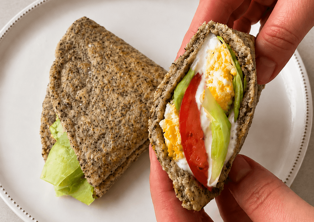 Piadina di avena e chia