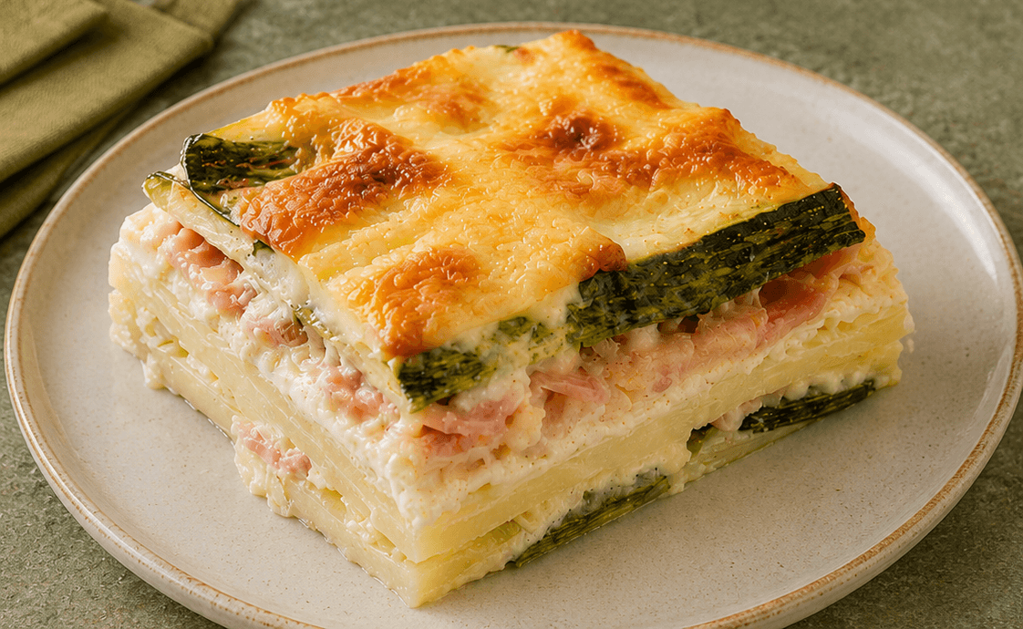 Parmigiana di patate e zucchine