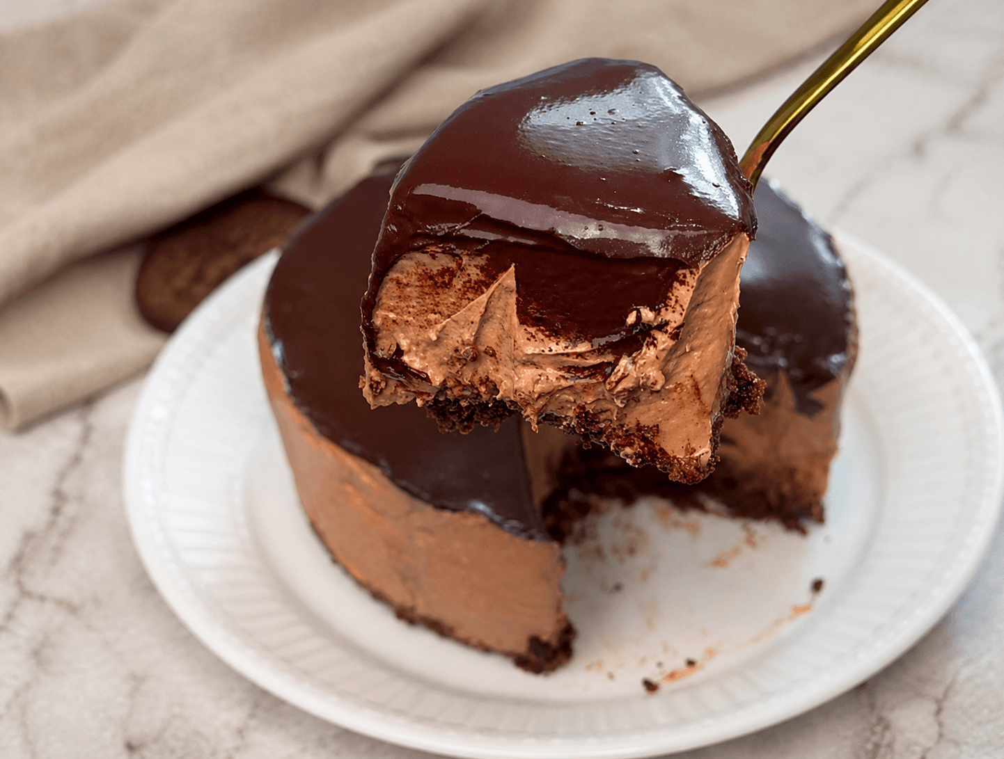 Cheesecake al cioccolato