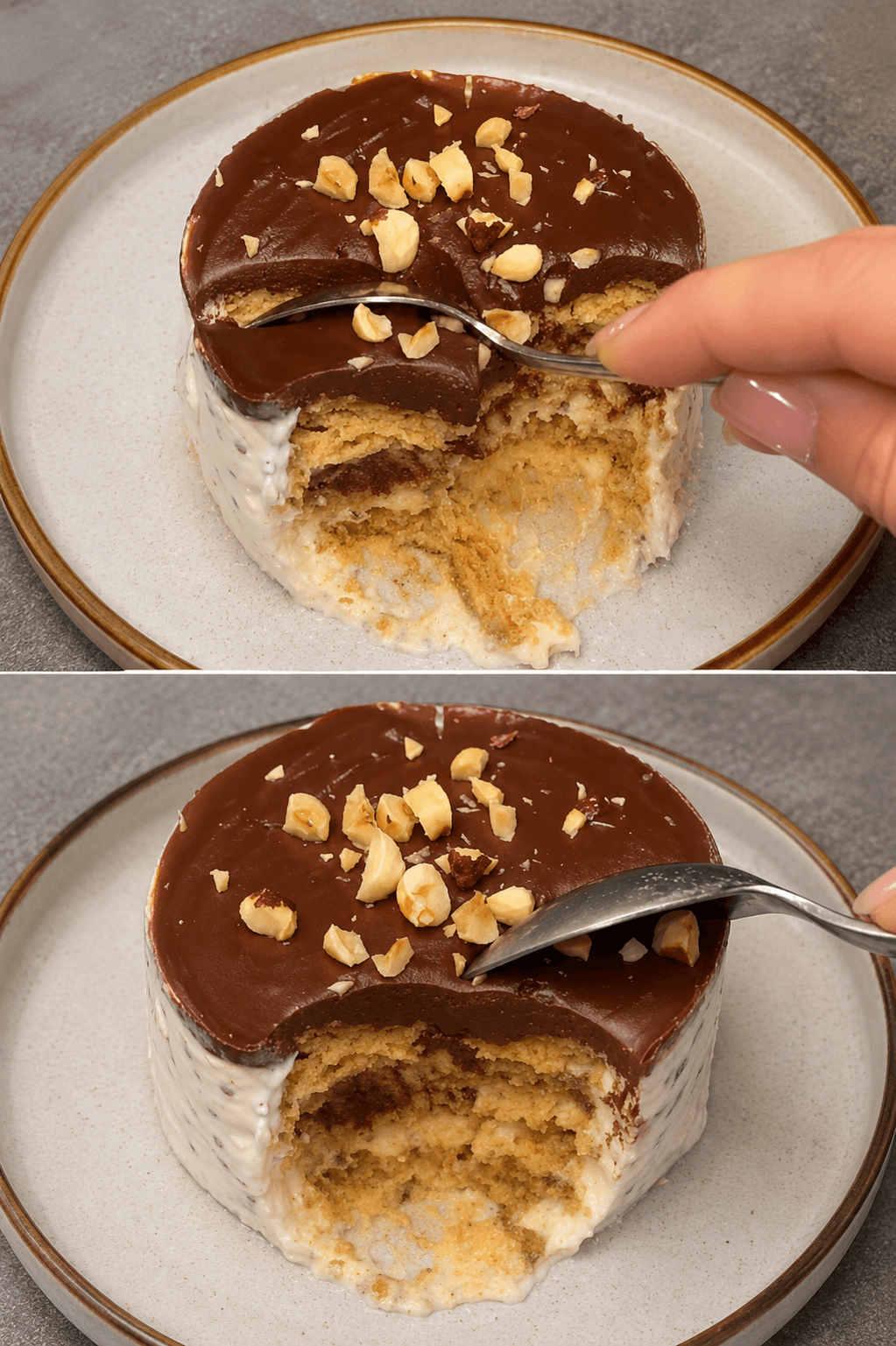 Tortina fredda biscotti e yogurt