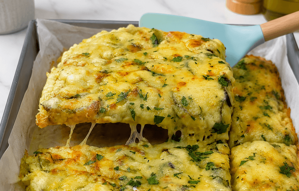Zucchine al formaggio al forno