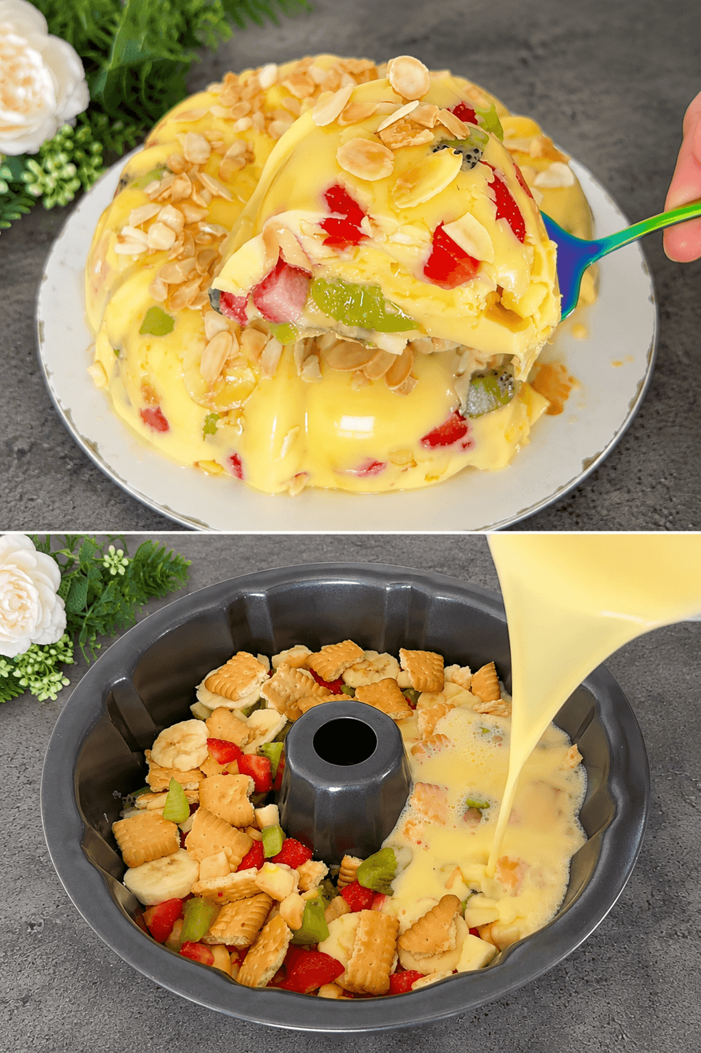 Torta fredda alla frutta