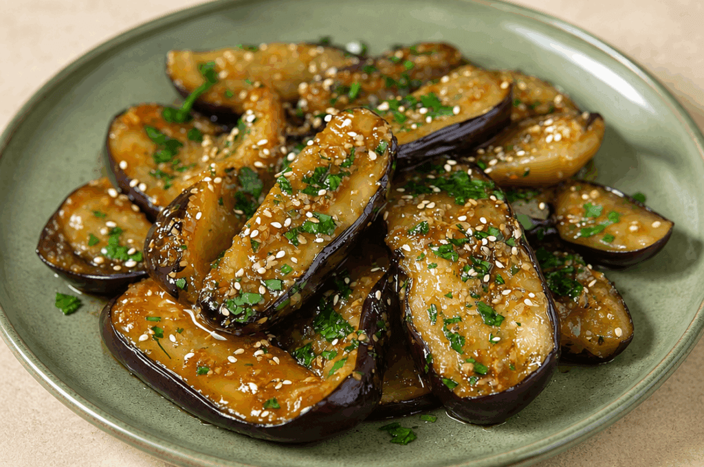 Non le avevo mai assaggiate prima le melanzane marinate così ma ho fatto bene a farle: sono buone, tanto saporite e non friggo niente!