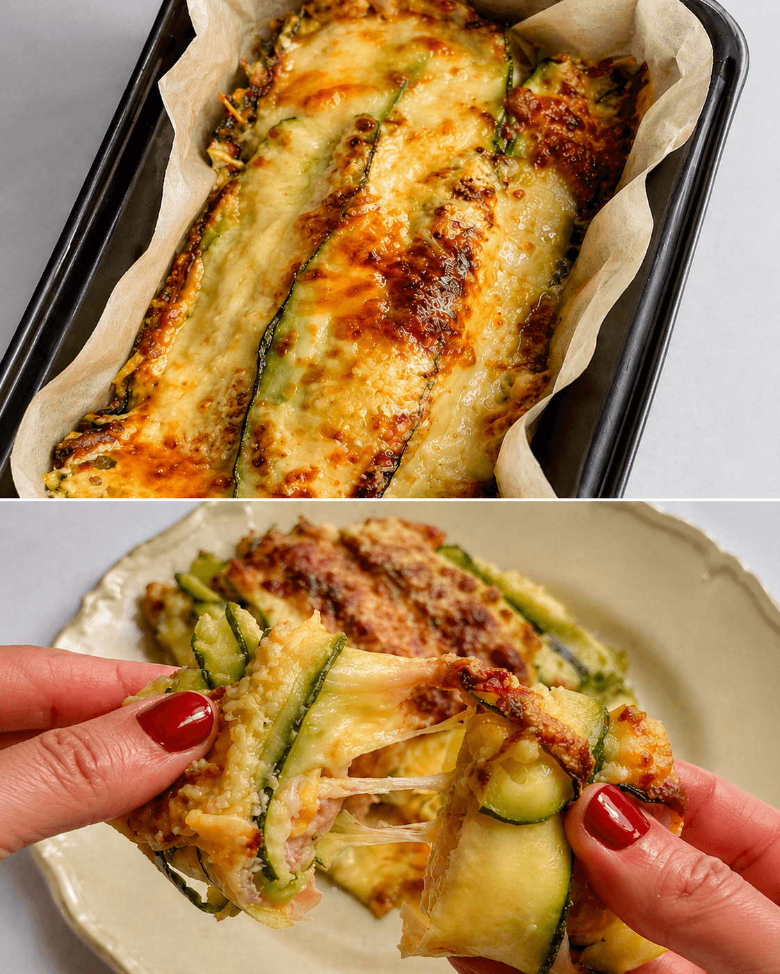 Sformato di zucchine con prosciutto e formaggio