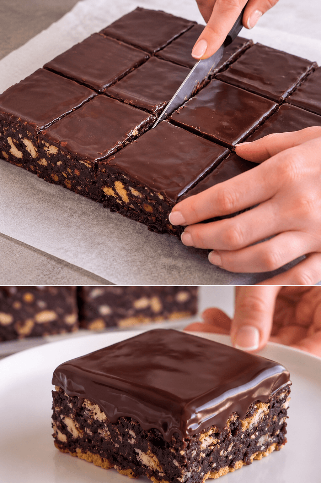 Torta biscotti e cioccolato