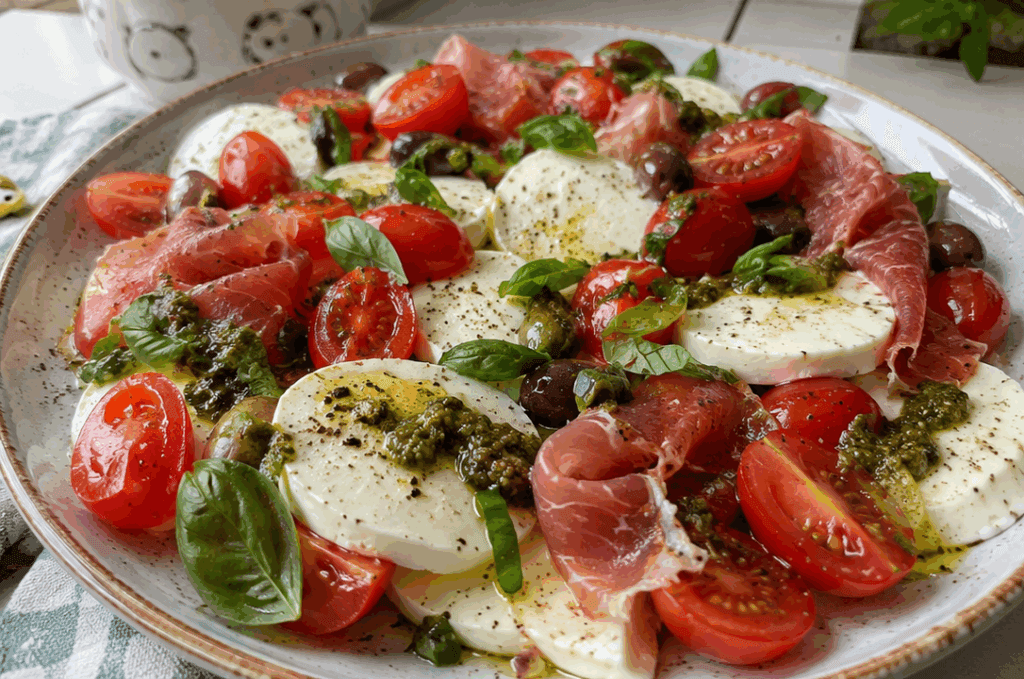 Non pensavo che bastassero 10 minuti per preparare una caprese così bella, ricca e saziante: è keto e low carb perfetta per una cena estiva senza pane!