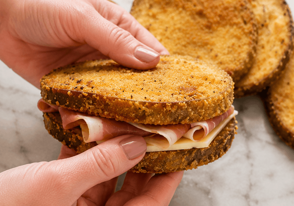 Toast di melanzane