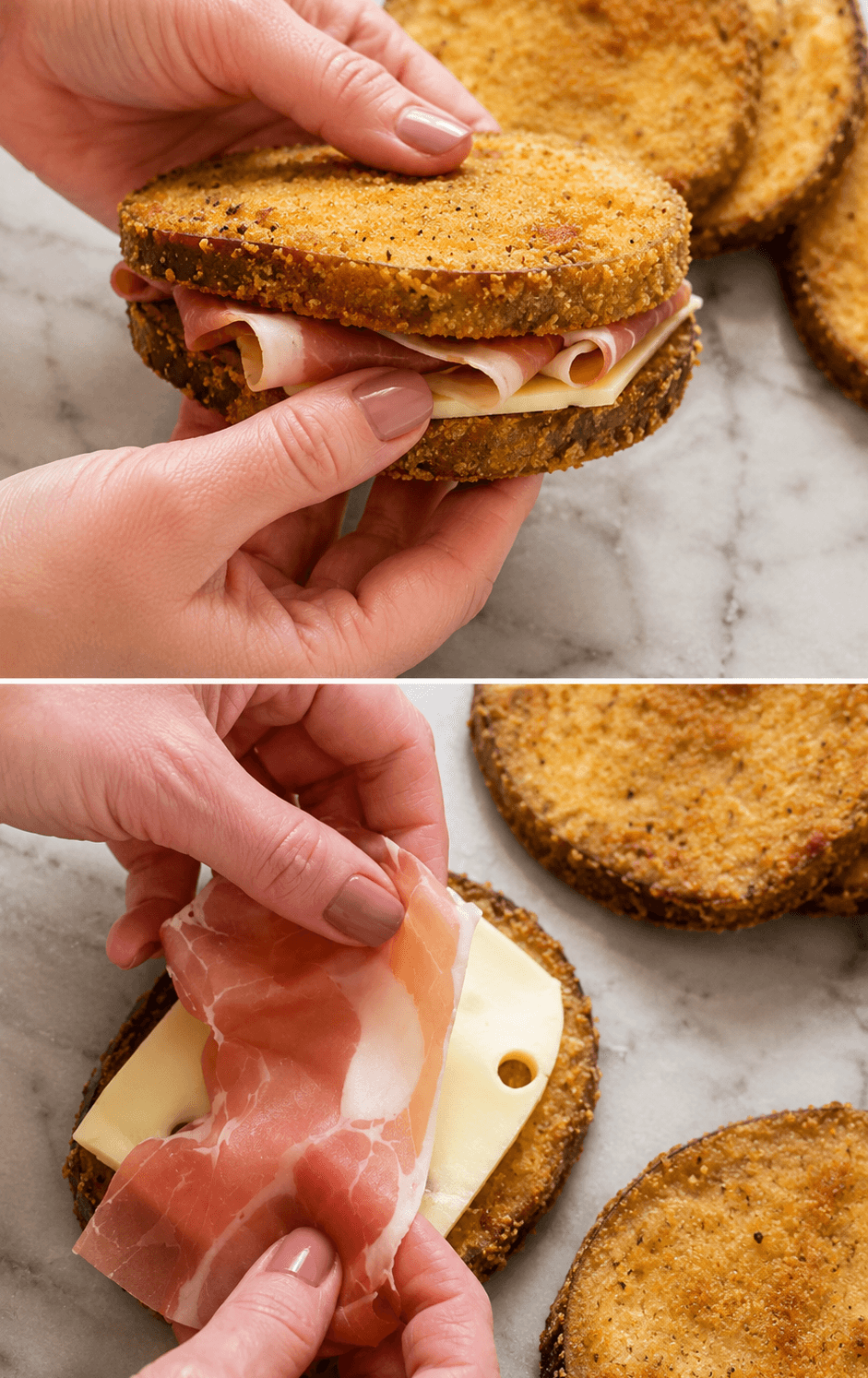 Toast di melanzane