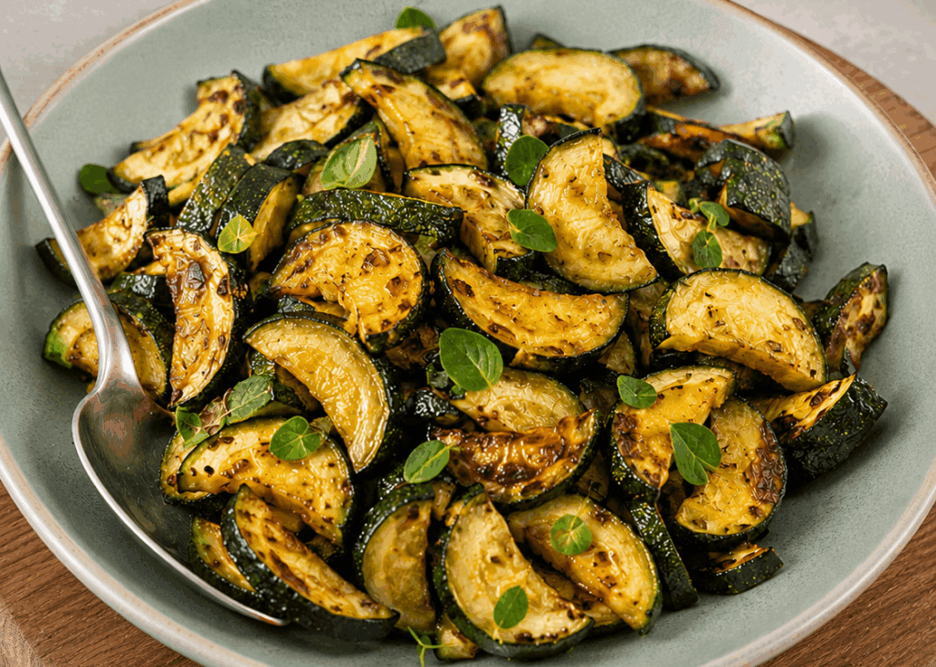 Queste zucchine sono leggere, ricche di fibre sono pronte in 10 minuti e vengono dorate senza usare troppo olio