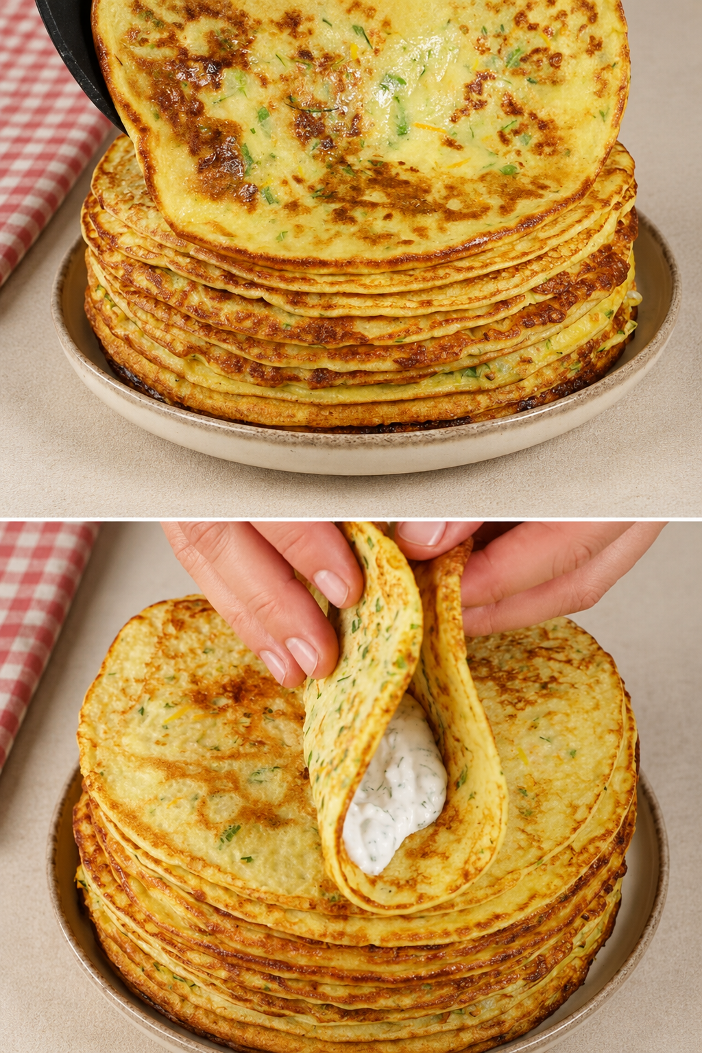 Crepes di verdure
