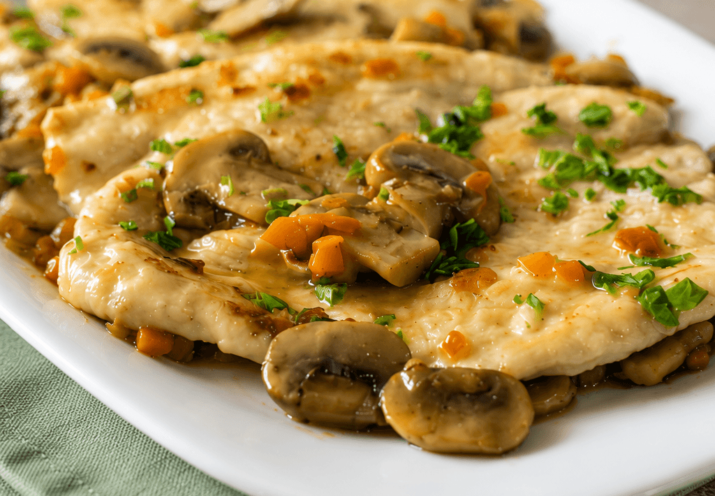 Scaloppine ai funghi