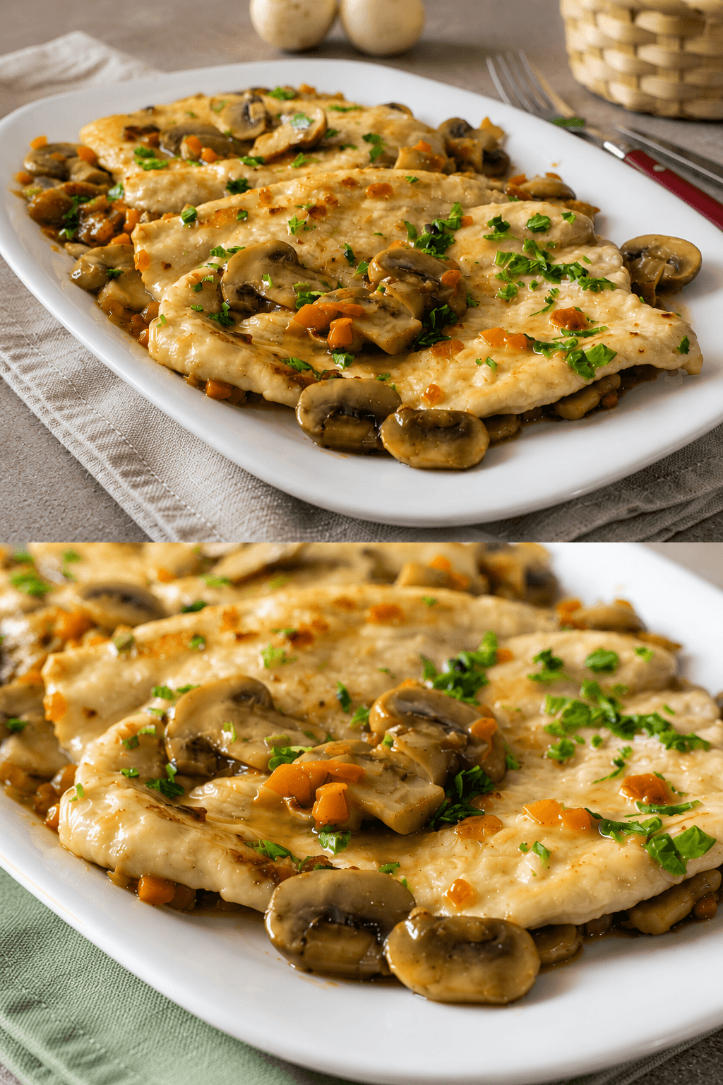 Scaloppine ai funghi