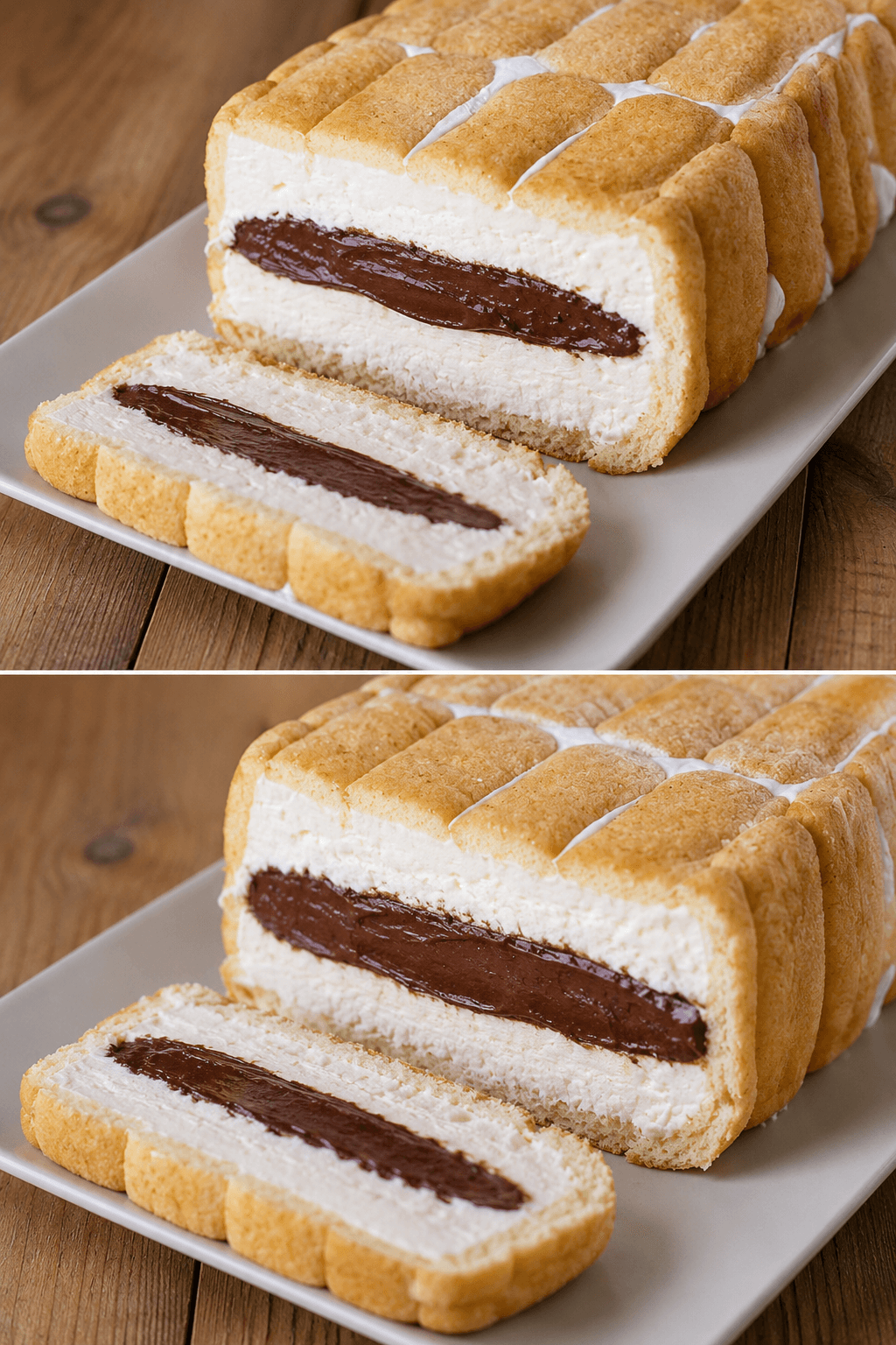 Torta fredda pavesini e crema