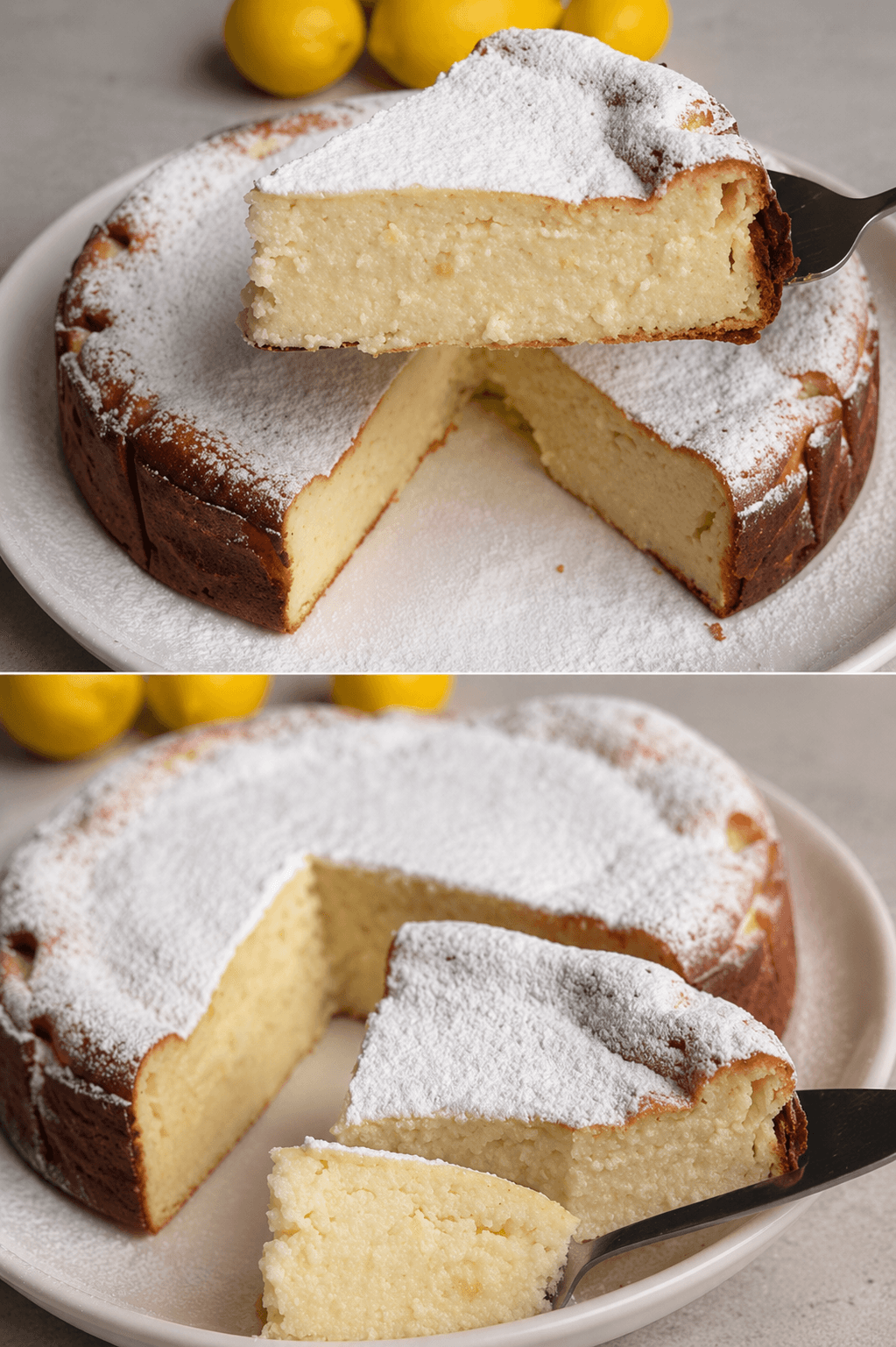 Torta ricotta e limone
