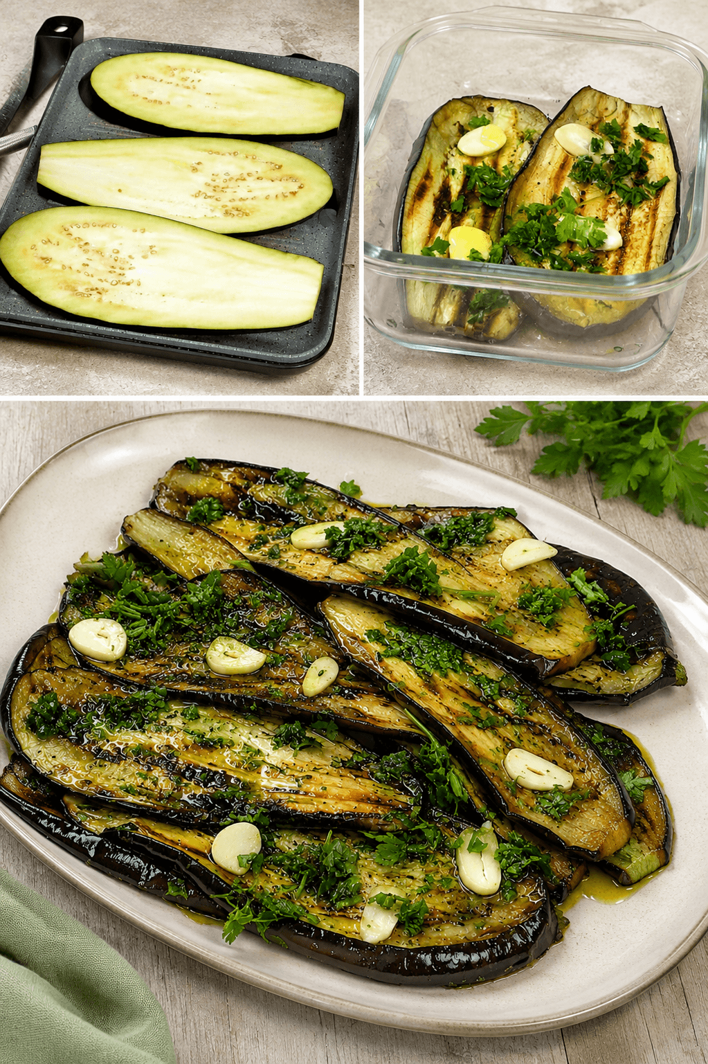 Melanzane marinate grigliate